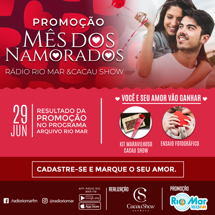 Promocao Mes Dos Namorados Radio Rio Mar