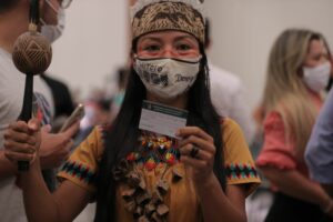 Campanha de vacinação no Amazonas completa um ano. Vanda Ortega foi a primeira amazonense a ser vacinada, em 2021.
