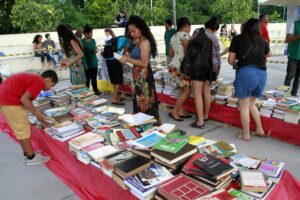 Parque público Lagoa do Japiim se torna ponto de coleta de livros usados, em Manaus. Foto: Prefeitura de Manaus
