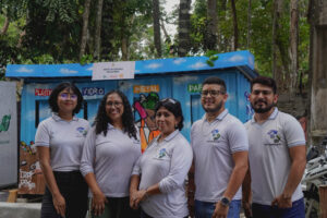 Ponto de entrega voluntária de materiais reciclados é instalado na Marina do Davi, ação visa promover a sensibilização ambiental e contribuir com a conservação dos rios amazônicos. 