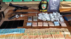 SSP deflagra operação em Nova Olinda do Norte e apreende armas, drogas e R$ 17 mil em espécie