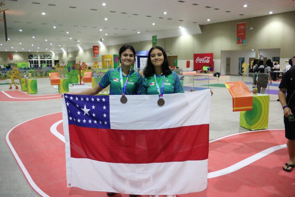 Ana Dias e Daiane Bezerra conquistaram bronze no Badminton (Foto Reprodução)