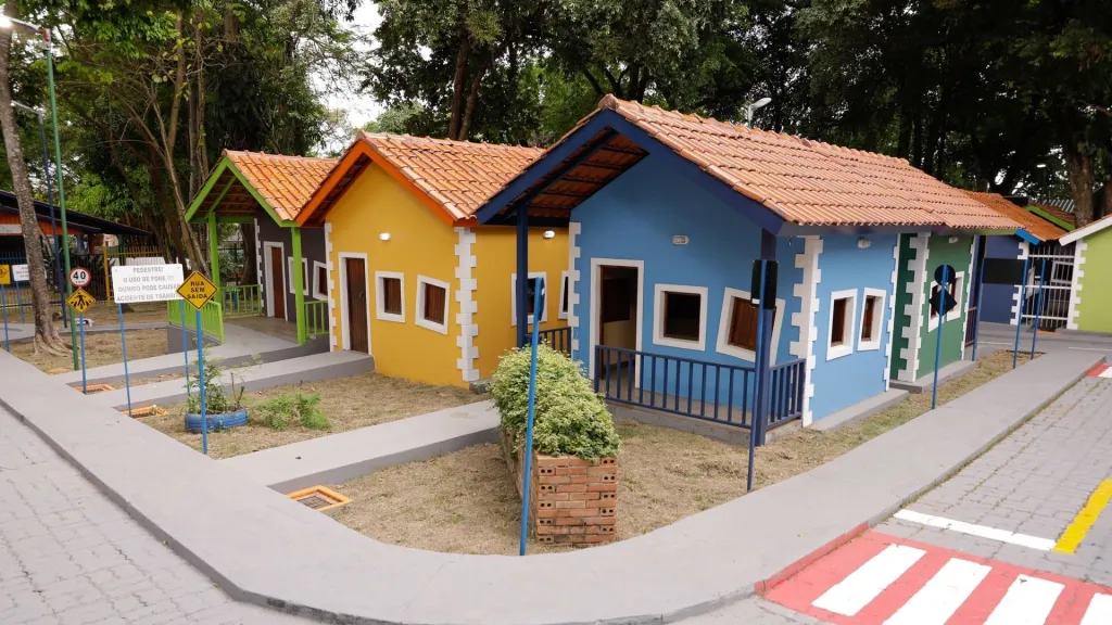 Casas infantis no Parque Cidade da Criança (Foto: Marcely Gomes/Semcom)