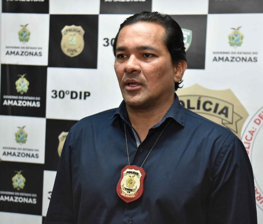 Delegado Mauro Duarte do 30°DIP, unidade responsável pela prisão do foragido (Foto Divulgação)