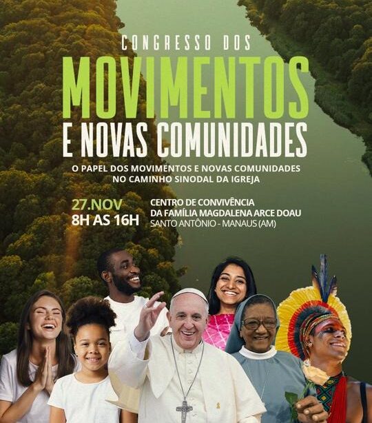 Movimentos e Novas Comunidades da Arquidiocese de Manaus promovem congresso no dia 27 de novembro