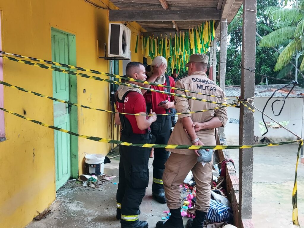 A mãe preparava o almoço para as filhas quando a botija explodiu (Foto Divulgação)