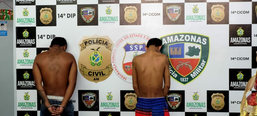 Dois criminosos foram presos em flagrante no cativeiro (Foto Divulgação)