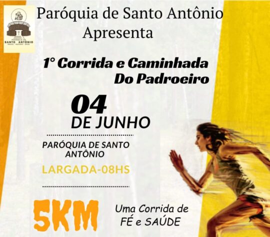 Paróquia de Santo Antônio promove 1° edição da corrida e caminhada do padroeiro