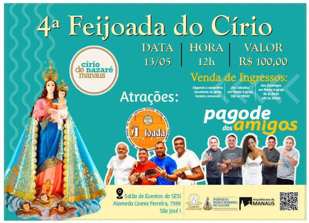 Paróquia Nossa Senhora de Nazaré promove 4° edição da Feijoada do Círio