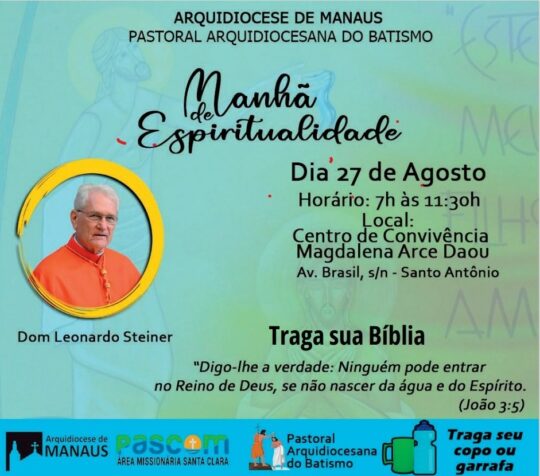 Pastoral do Batismo promove Manhã de Espiritualidade com Dom Leonardo