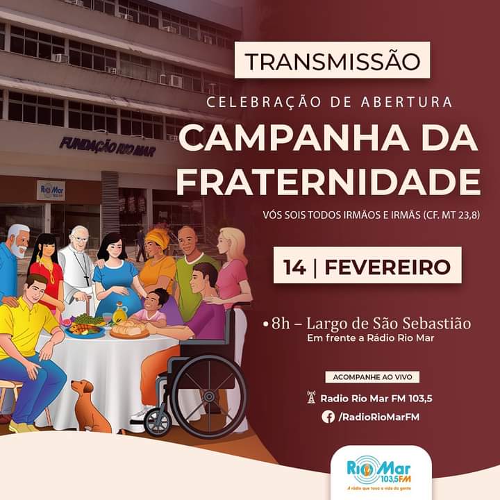 Abertura da Campanha da Fraternidade acontece nesta quarta-feira no Largo de São Sebastião