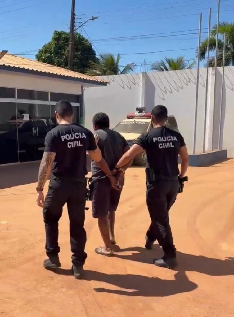 Momento da prisão do idoso (Foto Divulgação)