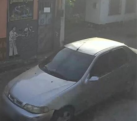 Carro utilizado na ação criminosa (Foto Divulgação)