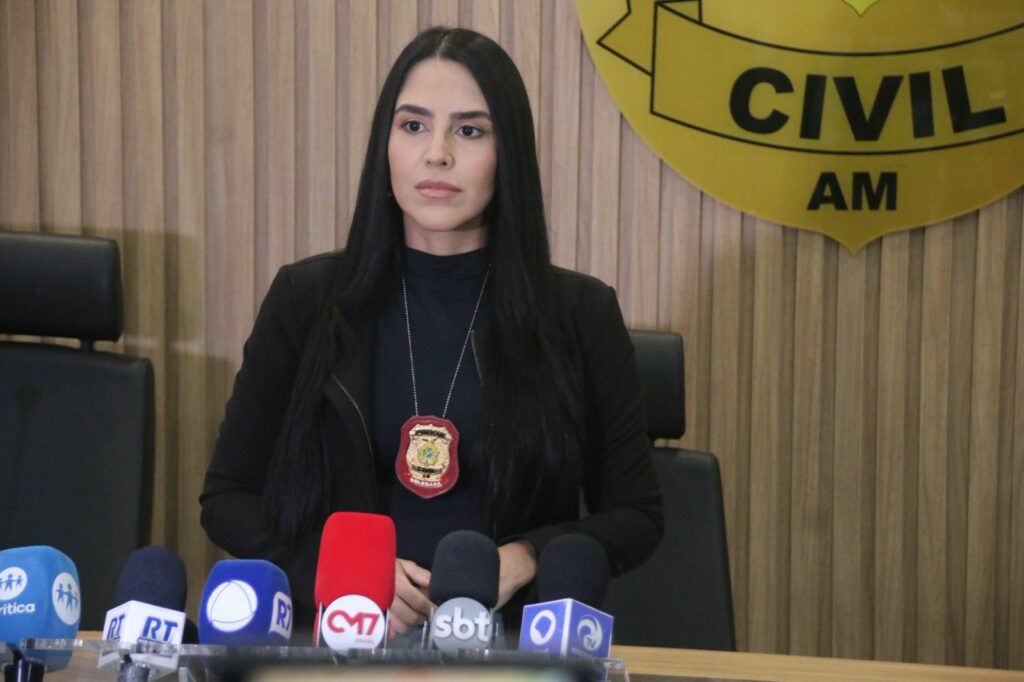 Delegada Nathalia Oliveira, titular da Deccm Norte/Leste de Manaus (Imagem Divulgação)