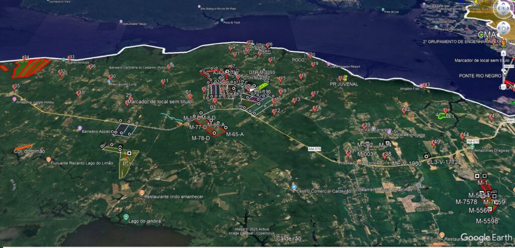 Mapeamento das comunidades que serão afetadas (Imagem Divulgação)