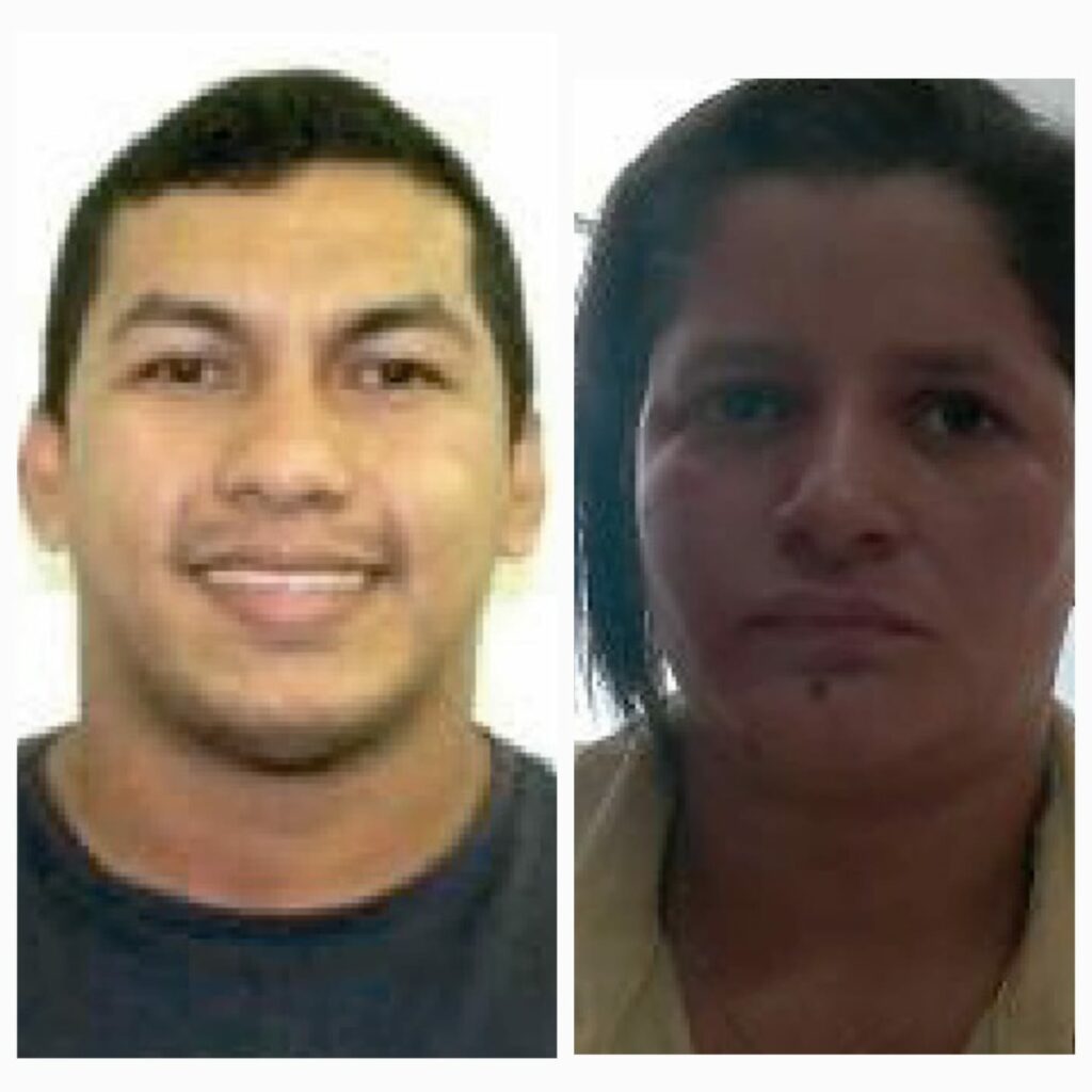 Procurados: Jhonatan Cunha dos Santos Silva e Rebeca Ingrid da Silva Campos (Fotos Divulgação)