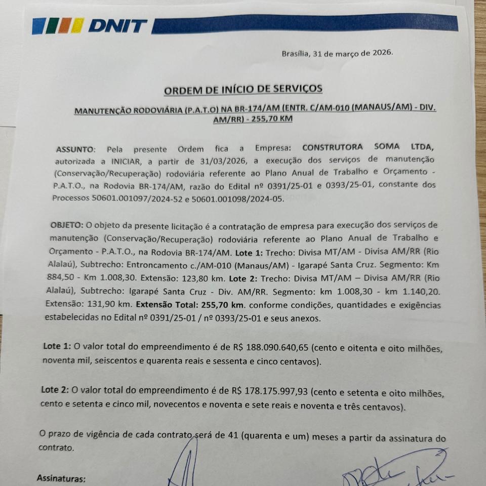 br-319, licitação, trecho do meio, manaus, amazonas, rondônia, porto velho